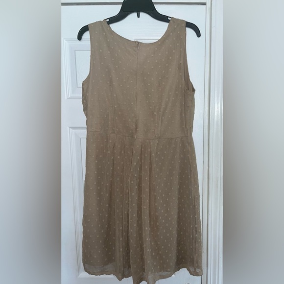 Mlle Gabrielle Beige Dress, Size Large - Picture 5 of 5